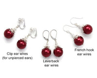 14mm Gold Christmas Ball Earrings